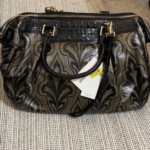 NWT Brahmin Faye satchel in Taupe Mirage